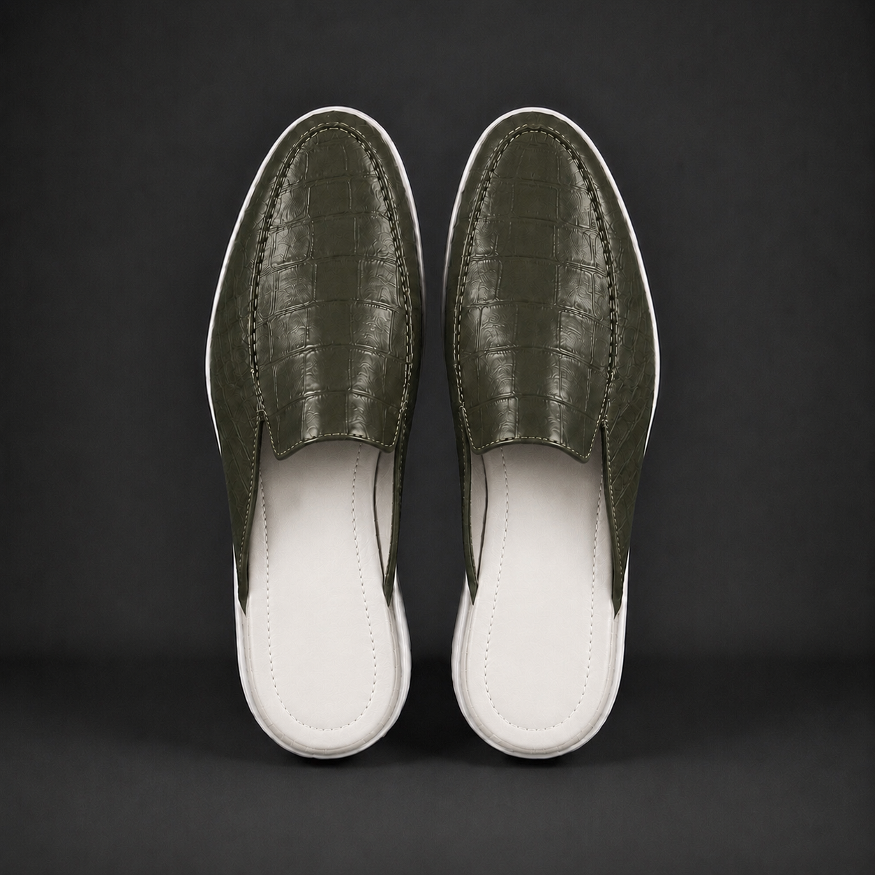 “Amazon” Croco Mule Terlik