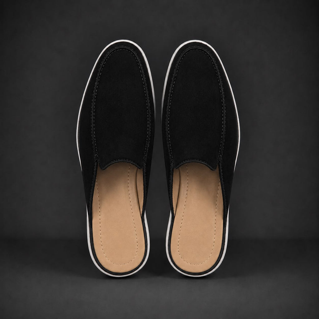 “Obsidian“ Süet Mule Terlik
