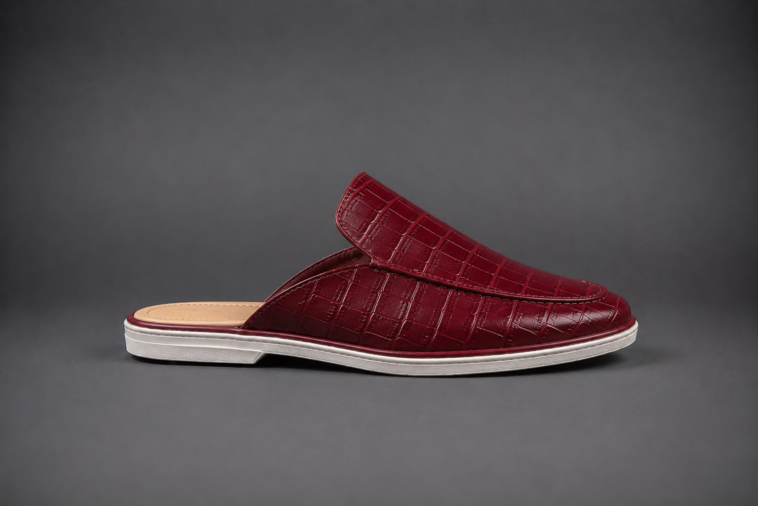 “Wine“ Croco Mule Terlik
