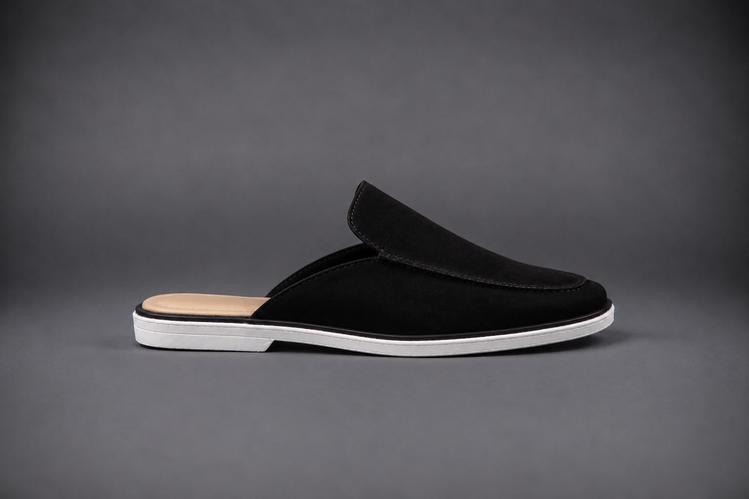 “Obsidian“ Süet Mule Terlik